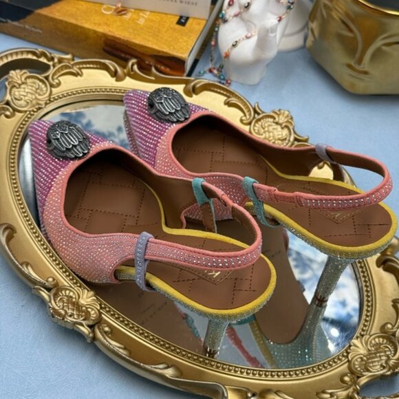 🆕 KURT GEIGER LONDON 🧿 NWOB Belgravia Crystal Embellished Slingback, Sz 36 US6 - Picture 10 of 15